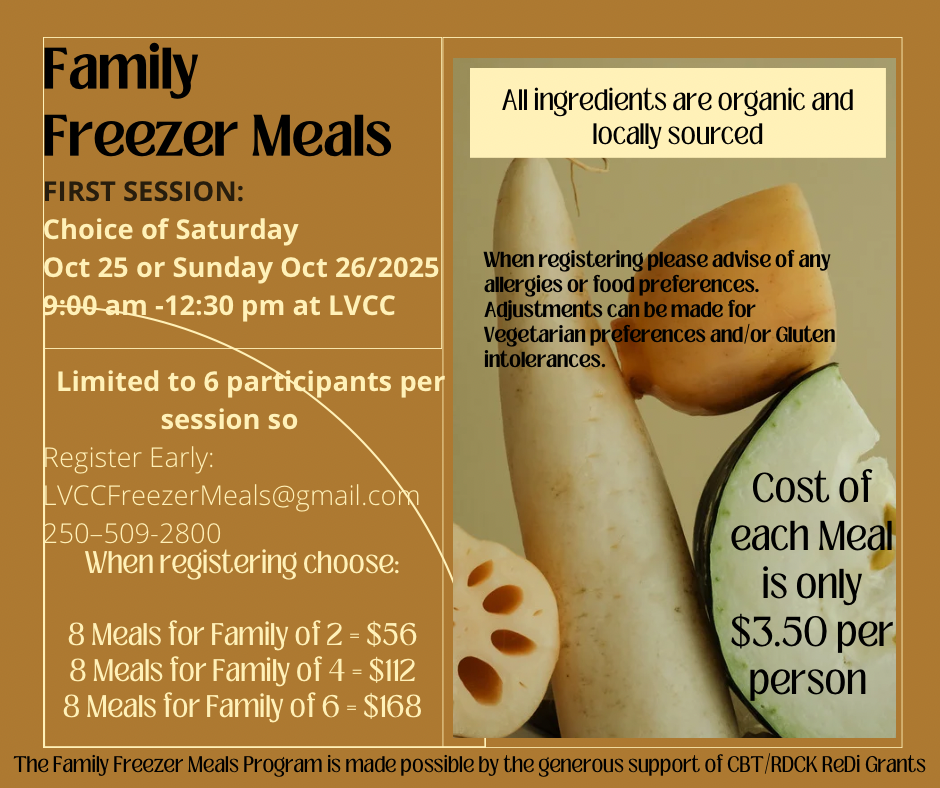 Freezer Meals - October 25, 2025